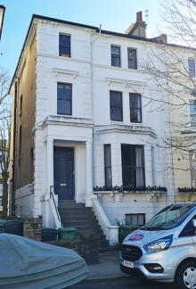 Stucco fronted period property in South Hampstead